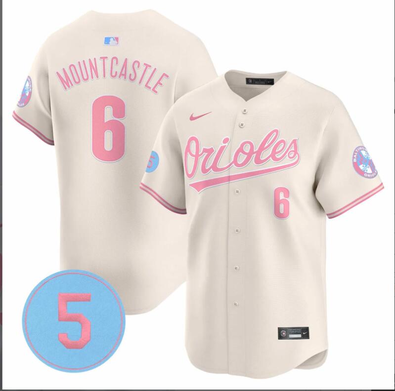 Men Baltimore Orioles #6 Mountcastle cream 2024 Nike MLB jersey->indianapolis colts->NFL Jersey